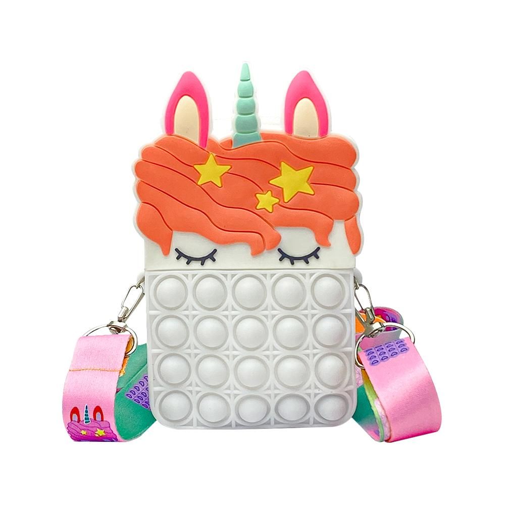 Pop It Bag for Girls -P- Unicorn sling Bags for Girls Kids Sling Bags